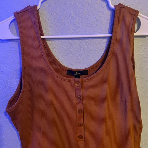 Shapin' Up Camel Ribbed Bodycon Mini Dress XL - Picture 3 of 7